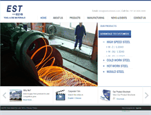 Tablet Screenshot of esttoolsteel.com